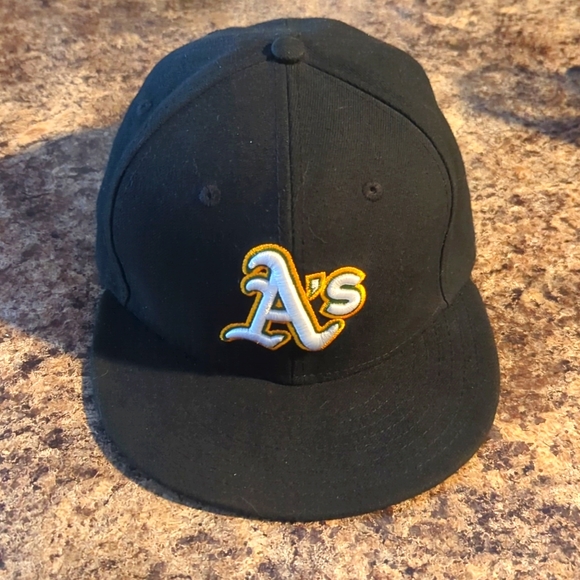 New Era Flat Brim Oakland A's Hat - Picture 1 of 3
